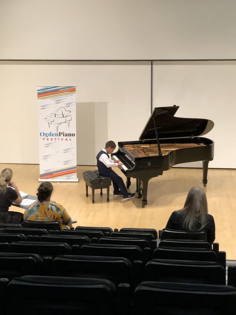 Maxwell Ji Performing at the Piano