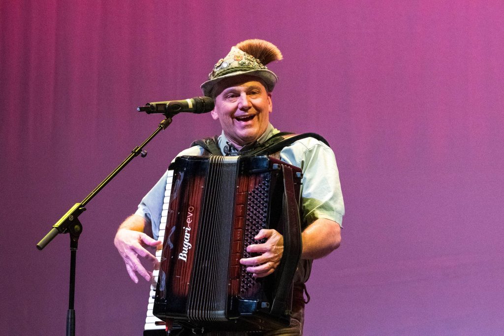 Rick Schwemmer performs. Yodeling and Accordion