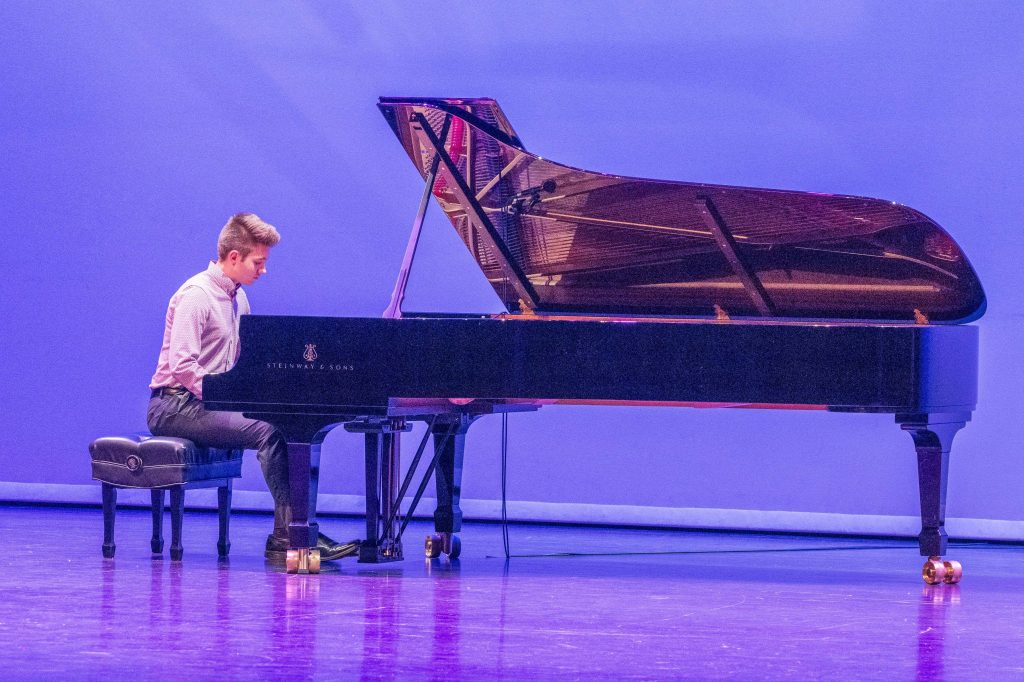 Stephen Jackson at the piano