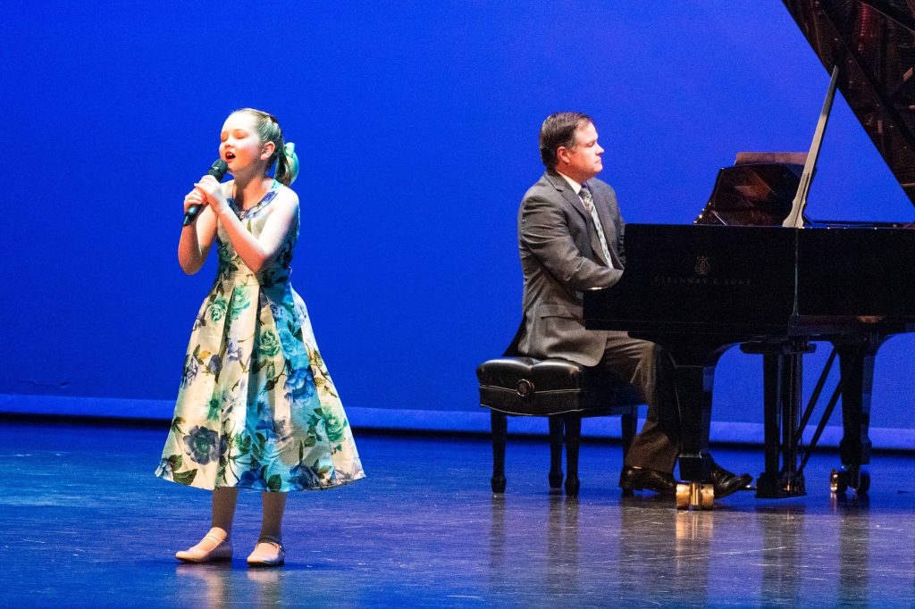 Elle Hirst sings "Goodnight My Someone" from the Music Man. Her father, Dennis Hirst accompanies her.