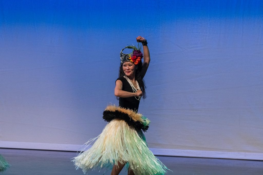 Ori' Tahiti Dancer in Grass Skirt